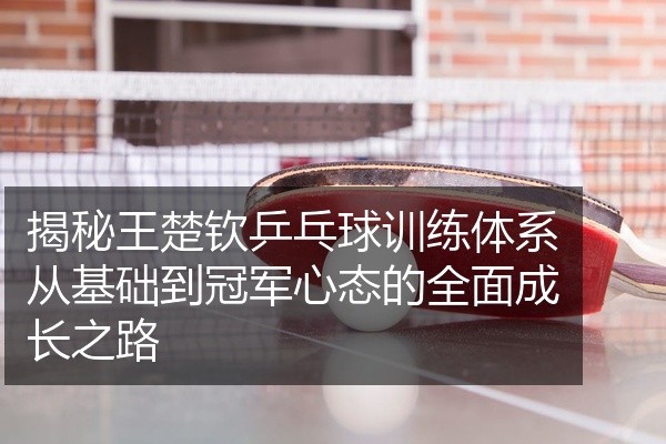 揭秘王楚钦乒乓球训练体系从基础到冠军心态的全面成长之路